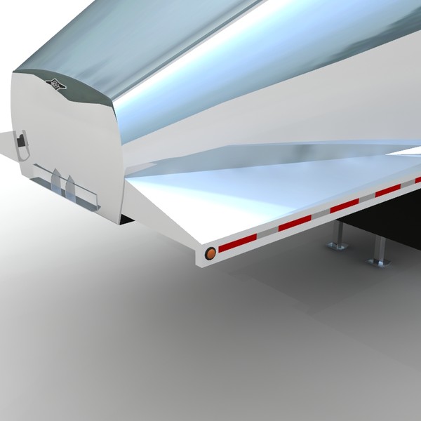 trailer beall 3 axle 3d lwo - Beall 3 axle belly dump... by bansheewoj